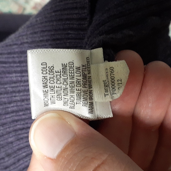 NWOT Merona Purple Partial Zip Cotton Pull Over Top, Size M - Picture 7 of 8